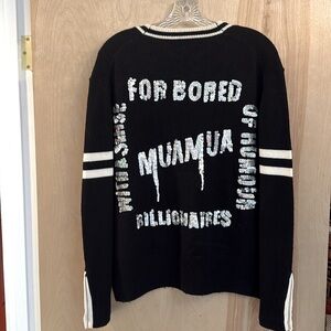 Black and White Sweater Cardigan